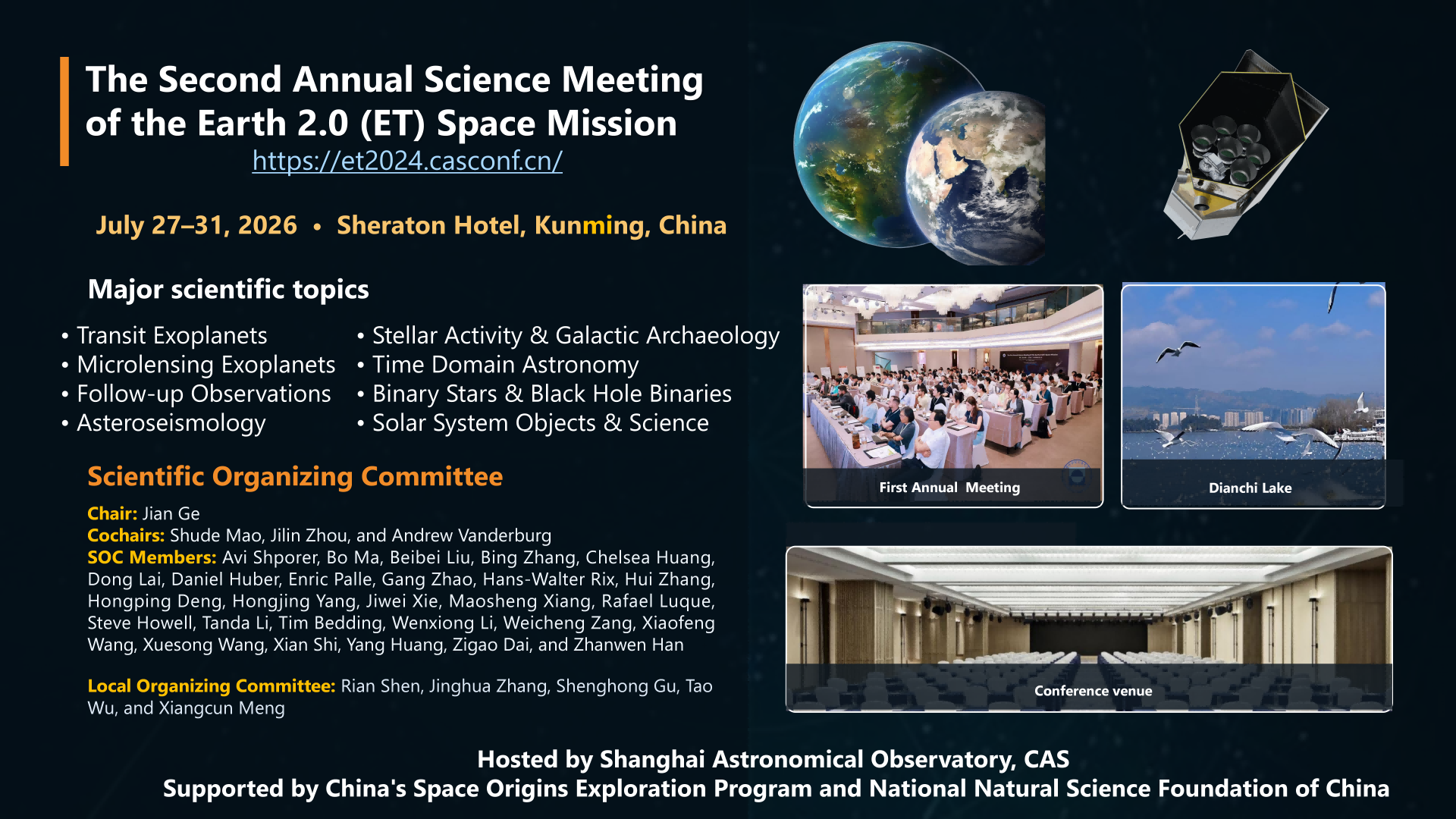The Earth 2.0 (ET) Space mission